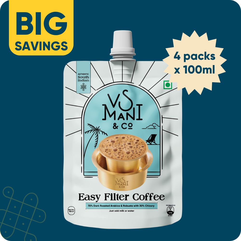 Easy Filter Coffee - 70:30 | 100 ML x 4 Packs