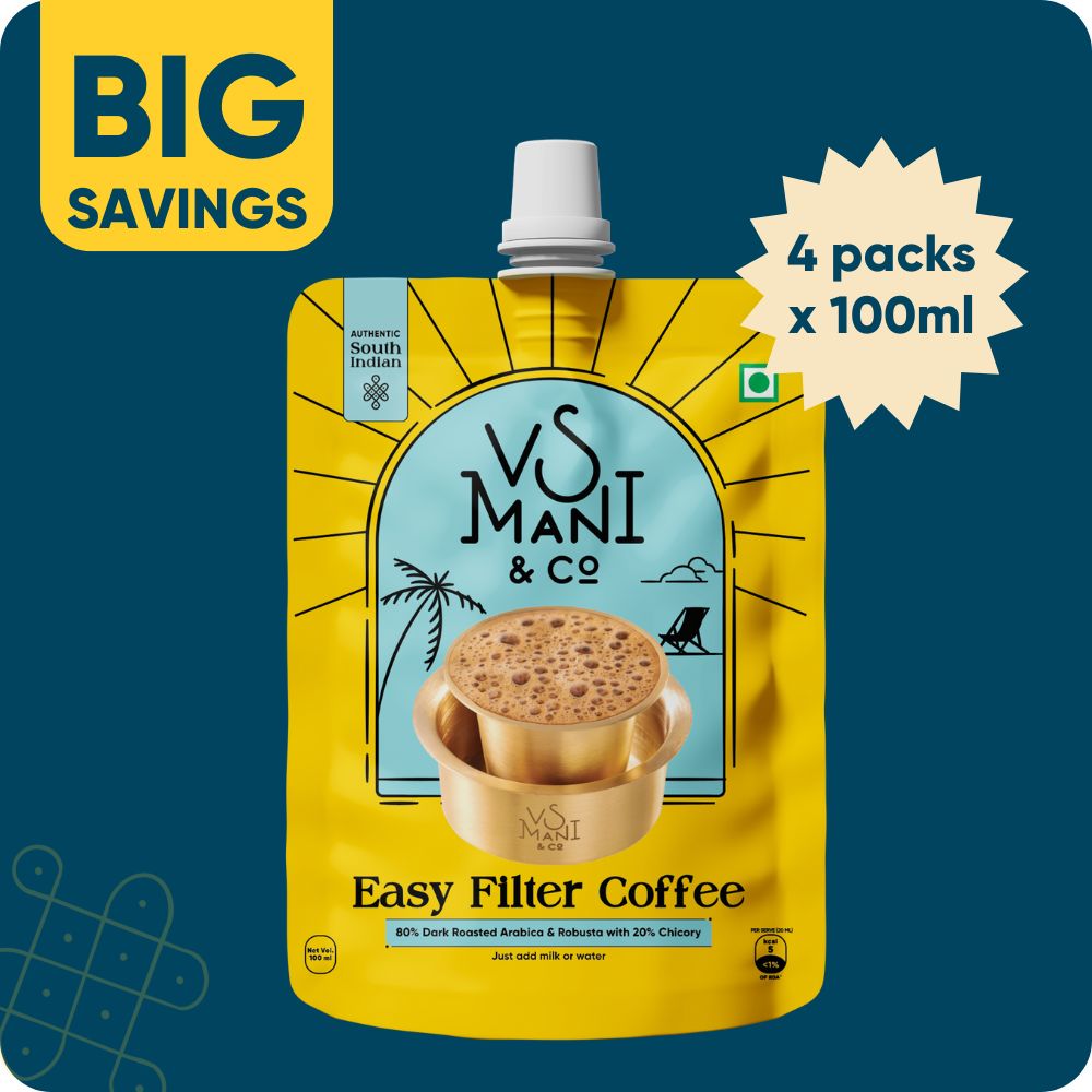 Easy Filter Coffee - 80:20 | 100 ML x 4 Packs