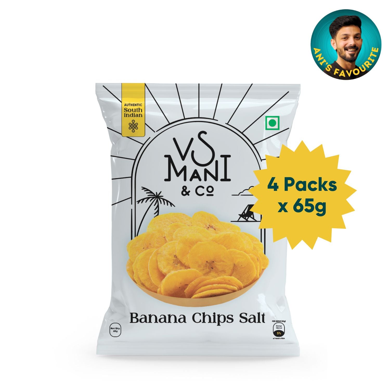 Salt Banana Chips | 65g x 4 Packs