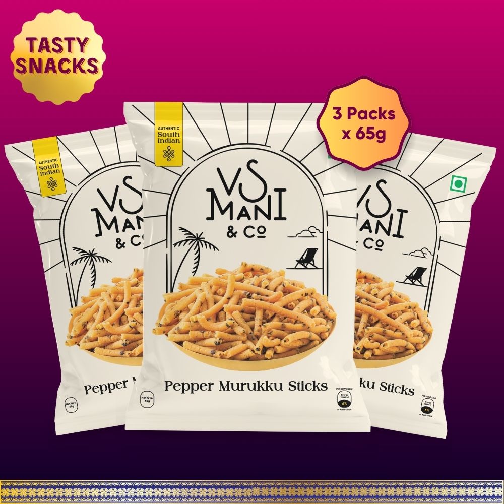 Pepper Murukku | 65g x 3 Packs